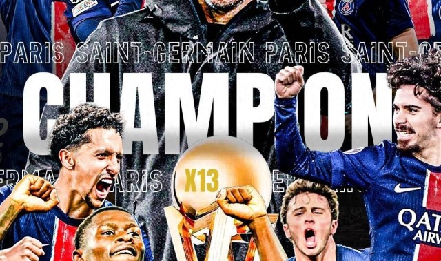 大巴黎提前6轮卫冕法甲冠军！后姆巴佩时代，恩里克打造全新王朝