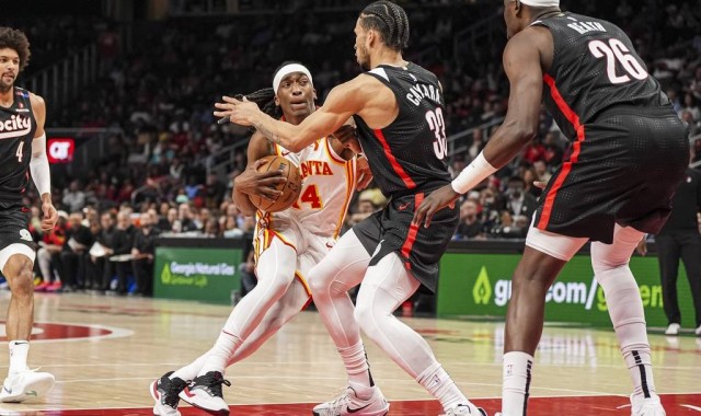 阿夫迪亚32+15+10杨空砍29+15 开拓者胜老鹰