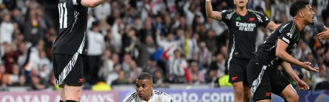 5-1！双杀皇马约战巴黎，阿森纳破16年魔咒，姆巴佩遭遇三重打击